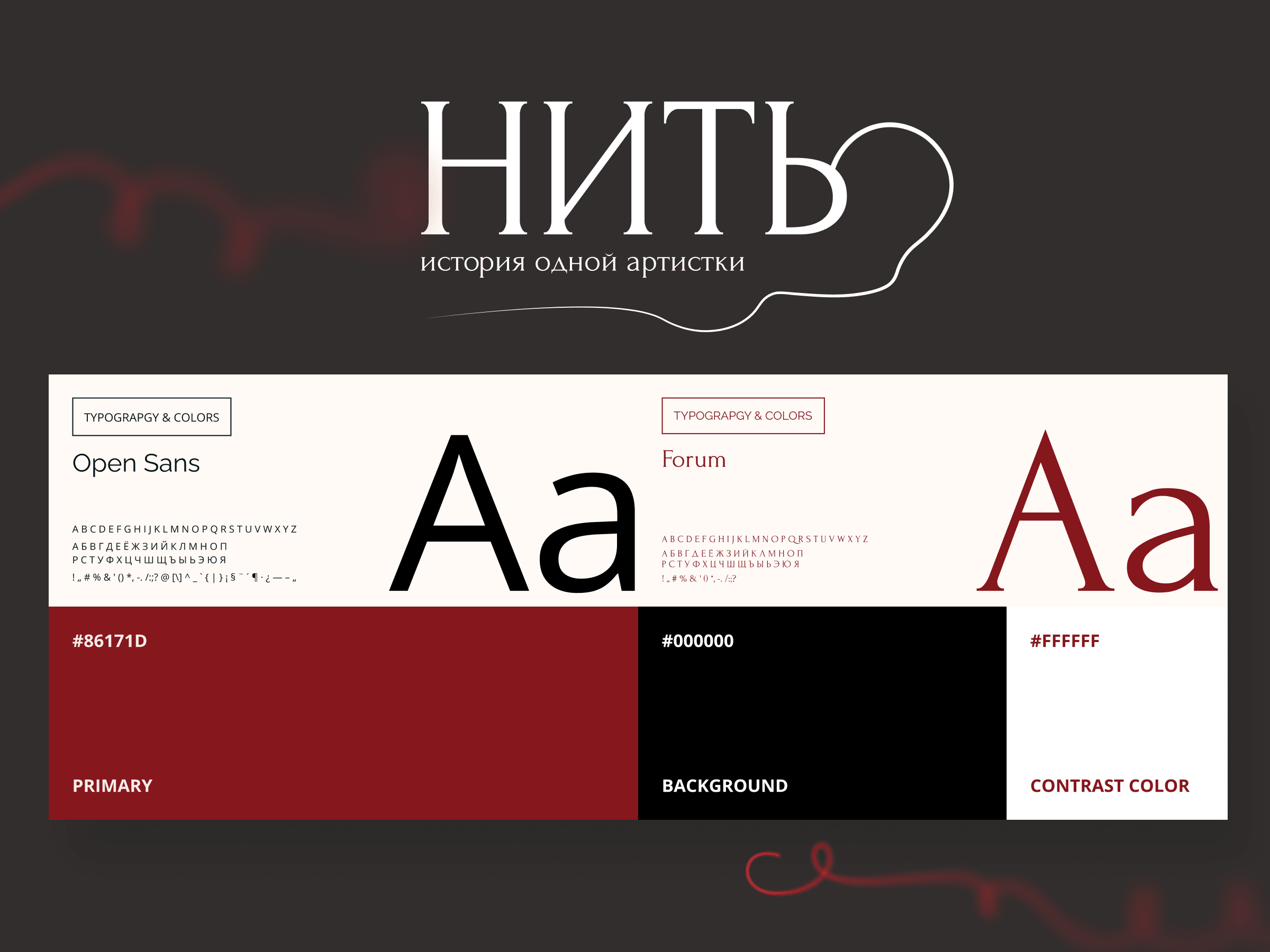 Визуальная система спектакля Нить